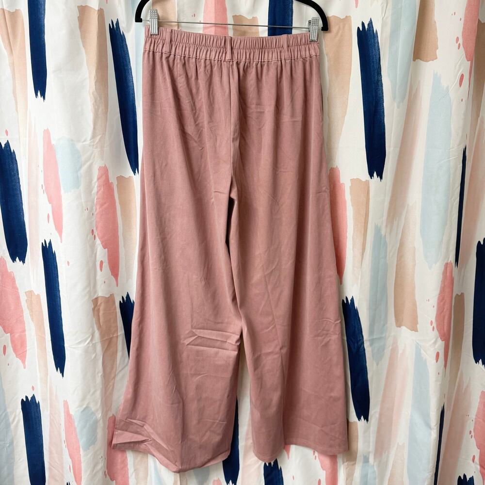 Halara High Waisted Button Zipper Side Pocket Split Hem Wide Leg Casual Pants - Picture 11 of 16